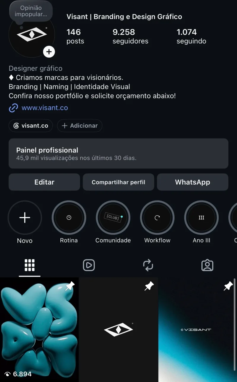 Os dois fundadores da Visant em pé, de preto
