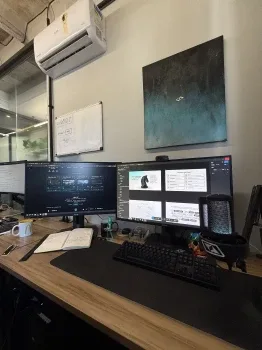 Grade de vídeos curtos gravados para as redes